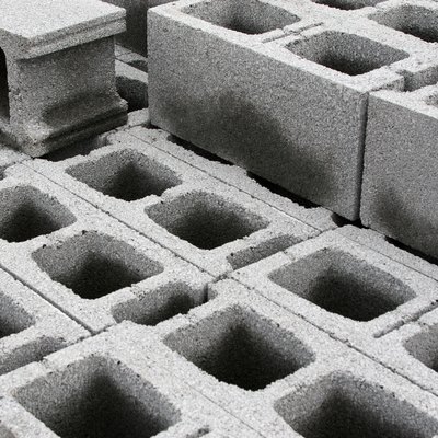 Concrete weight blocks for structure