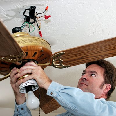 Replace worn-out ceiling fan reverse switches. It's rare for these switches to break, but occasionally a switch will allow the fan to rotate in only one direction.