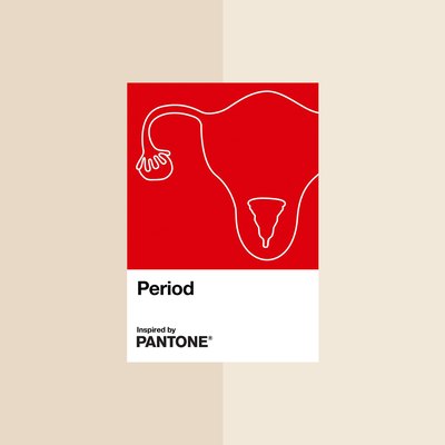 Pantone period red
