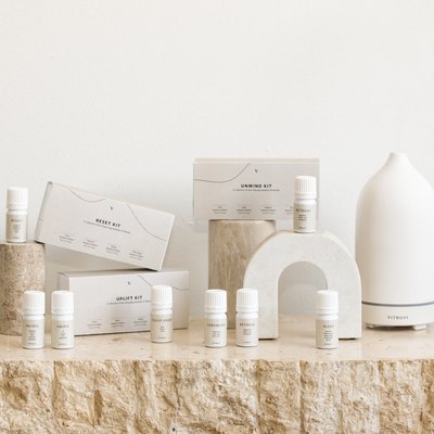 Vitruvi essential oils and diffuser