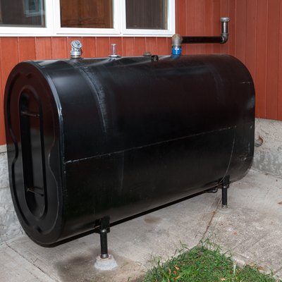 Home heating oil storage tank