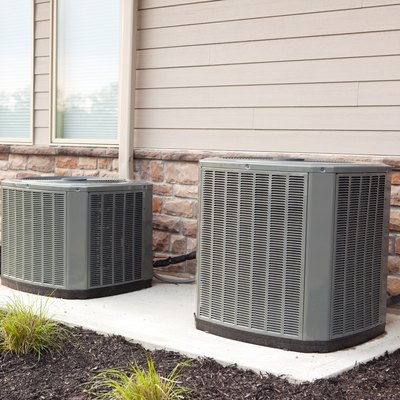 Air Conditioners on Concrete Pad