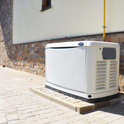 Residential natural gas backup generator. Choosing a location for house standby generator.