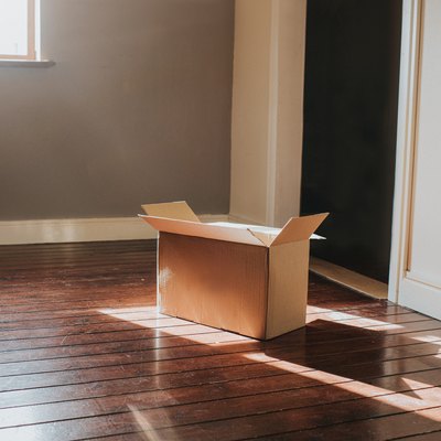 Single Cardboard Box in a Sunny Room