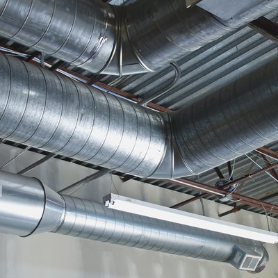 A few bent air ducts in the warehouse