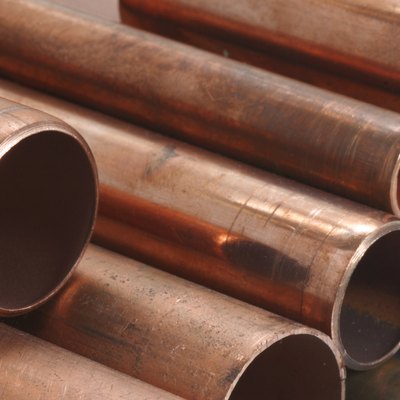 Copper pipes.