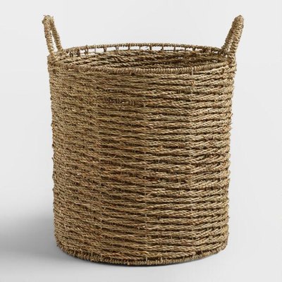 Trista Seagrass Tote Basket