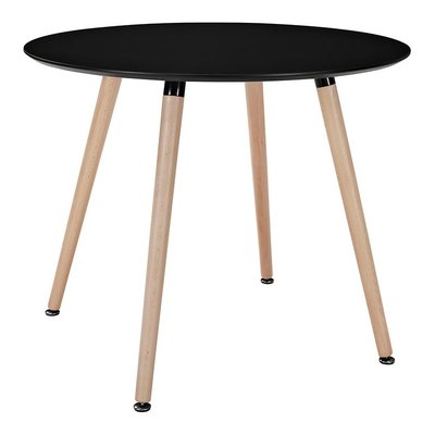 DSW Black Round Dining Table