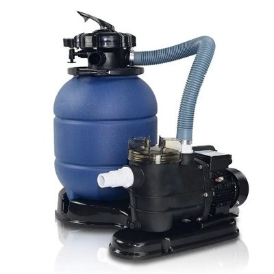 Self-Priming Sand Pool Filter With 3/4 HP Pool Pump And Stand
