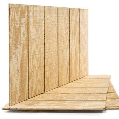 T1-11 plywood siding panels.