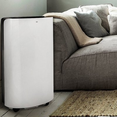 Portable air conditioner in living room