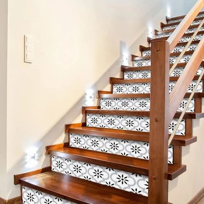 Self-Adhesive PVC Stair Stickers, Peel and Stick Staircase Decal, Stair Riser Stickers