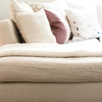 Cream colored couch