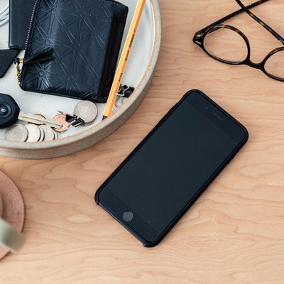 cell phone on desk