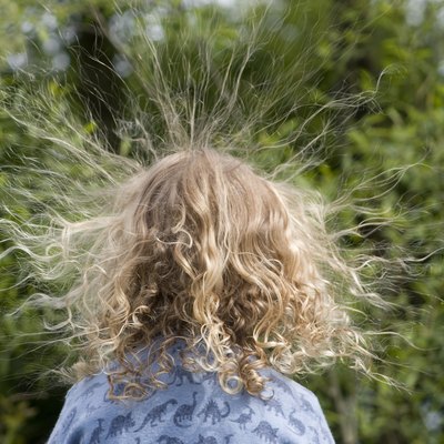 Static electricity creates frizzy and fly-away hair.