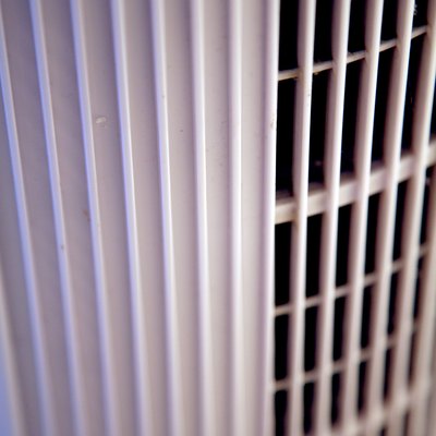 Close-up of household ionizing air filter