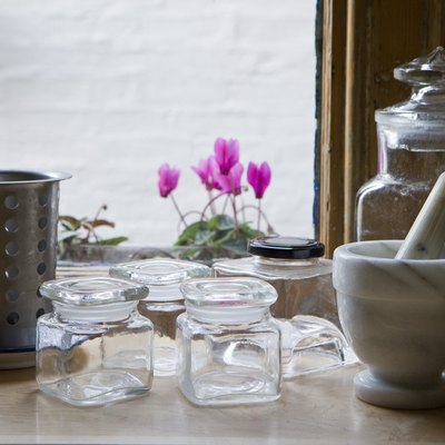 Kitchen utensils on table