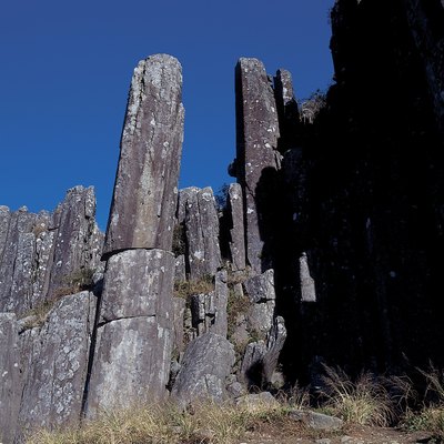 Columnar basalt formation in Pacific Northwest