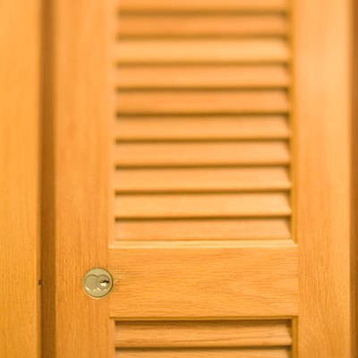 Wooden closet door