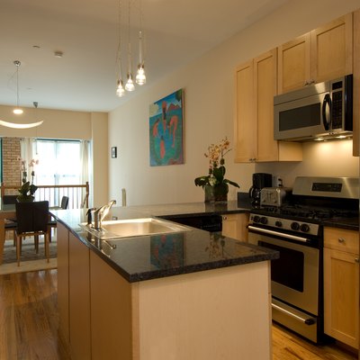 Interior of household kitchen