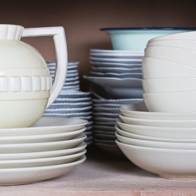 Stacked dishware