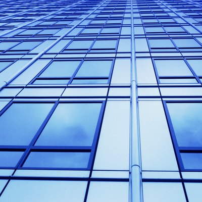 Windows of skyscraper