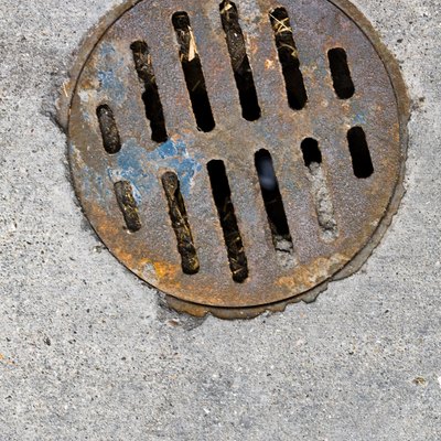 Drain in concrete floor