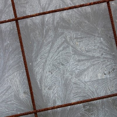 Grey tiled floor