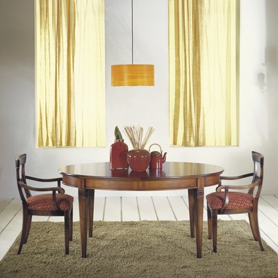 symmetrical dining room