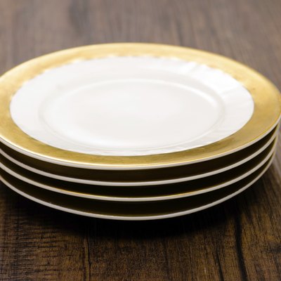 Little plate on a stack