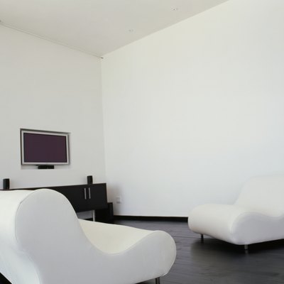couch and a television in a living room