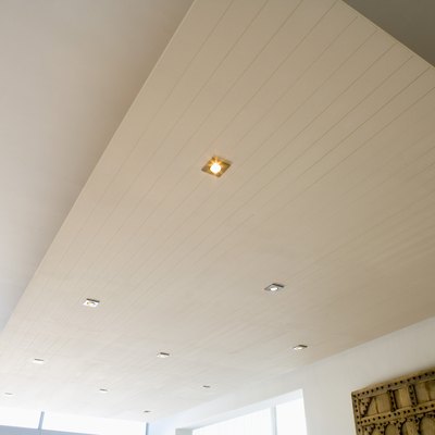 Ceiling with recessed lighting