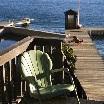 Dock by lake