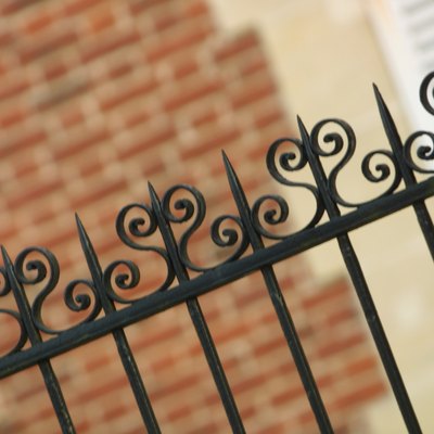 Wrought iron fence