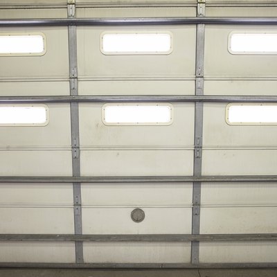 Interior of a garage door
