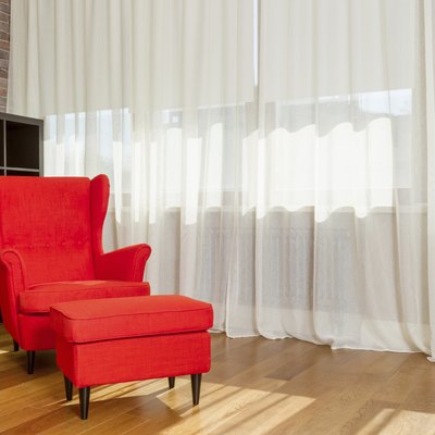 Red armchair - stok image