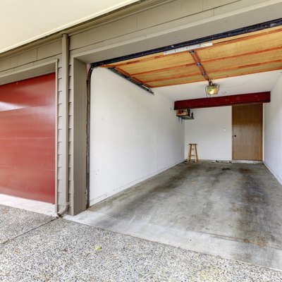 Open garage.