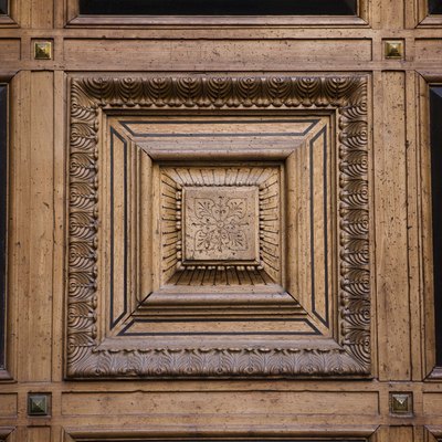 Ornate wood panel