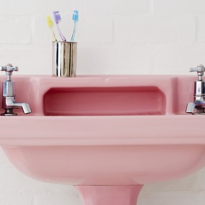 Pink sink