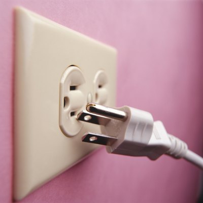 Plug and electrical outlet, (Close-up)