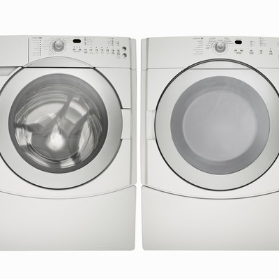 Washing machine and dryer, white finish