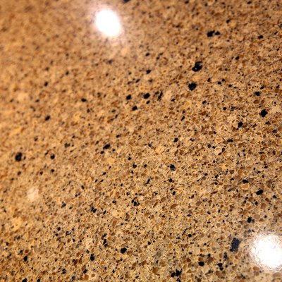 Close-up of polished granite countertop