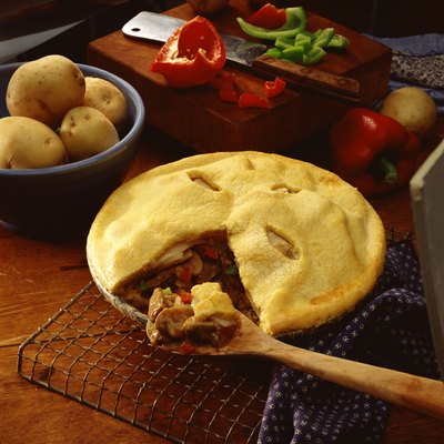 Beef and vegetable pie