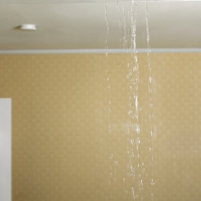 Ceiling leaking water into living room
