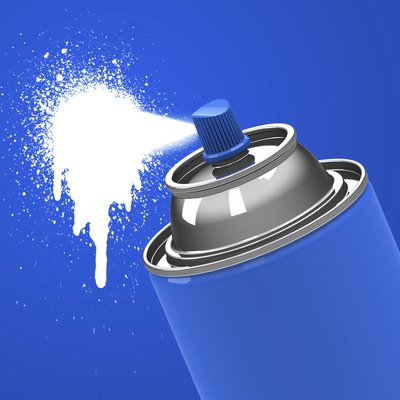 the spray can