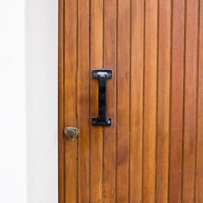 Wood paneling door