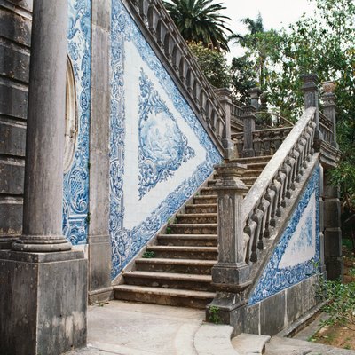 Ornate stairway, outdoors
