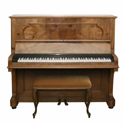 Antique Piano with path