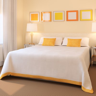 Modern bedroom interior.