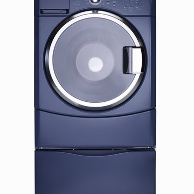 Steam technology washer, blue finish